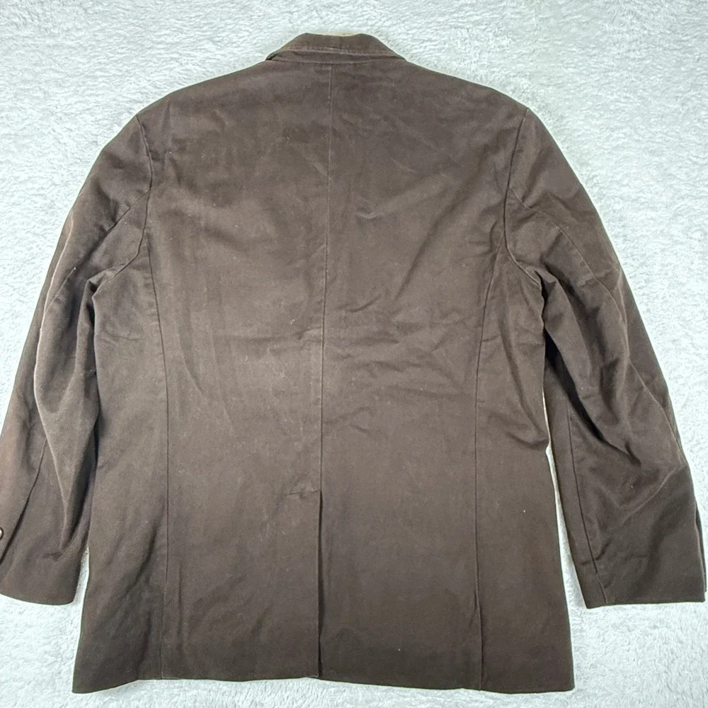 VTG Old Navy Classic Tailored Mens L Brown Nylon Heavy Thick Blazer 335697-00-2